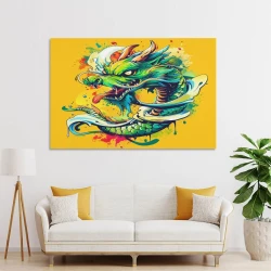 Drago Pittura su tela senza cornice, stampe di poster arte murale per arredo casa camera ufficio