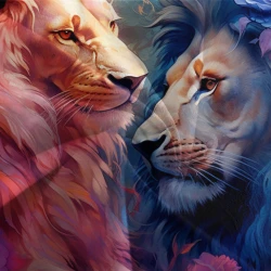 Lion Housse de Couette Imprimée 3D Douce 3 Pièces Literie Garçons Filles