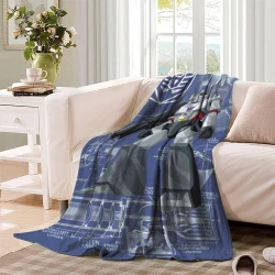 Transformers Megatron Plaid en Polaire Imprimé 3D Couverture Douce Confortable pour Canapé Lit Bureau