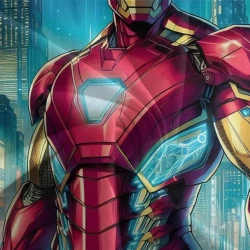 Avengers Iron Man 3D Gedruckter Bettbezug Weiche 3-teilige Bettwäsche für Jungen Mädchen