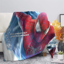Avengers Spider-Man Plaid en Polaire Imprimé 3D Couverture Douce Confortable pour Canapé Lit Bureau
