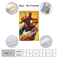 Avengers Spider-Man Peinture sur toile sans cadre, impressions posters art mural pour déco maison chambre bureau