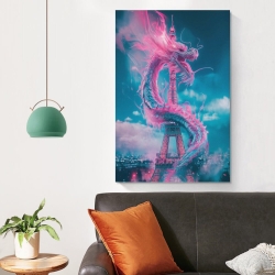 Dragon Peinture sur toile sans cadre, impressions posters art mural pour déco maison chambre bureau