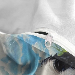 Shih Tzu Housse de Couette Imprimée 3D Douce 3 Pièces Literie Garçons Filles