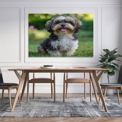Maltese Chien Peinture sur toile sans cadre, impressions posters art mural pour déco maison chambre bureau