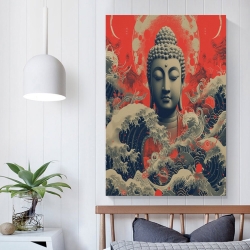 Bouddha Peinture sur toile sans cadre, impressions posters art mural pour déco maison chambre bureau