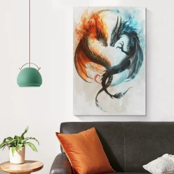 Drago Pittura su tela senza cornice, stampe di poster arte murale per arredo casa camera ufficio