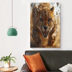 Léopard Peinture sur toile sans cadre, impressions posters art mural pour déco maison chambre bureau