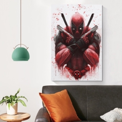 Marvel Deadpool Peinture sur toile sans cadre, impressions posters art mural pour déco maison chambre bureau