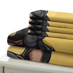 Bulldog francés Funda Nórdica Impresa en 3D Suave 3 Piezas Ropa de Cama para Niños Niñas
