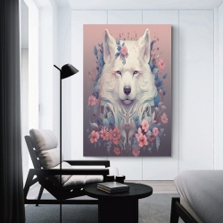 Loup Peinture sur toile sans cadre, impressions posters art mural pour déco maison chambre bureau