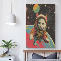Chat Peinture sur toile sans cadre, impressions posters art mural pour déco maison chambre bureau