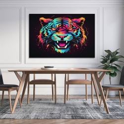 Tigre Peinture sur toile sans cadre, impressions posters art mural pour déco maison chambre bureau