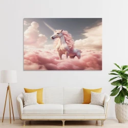 Licorne Peinture sur toile sans cadre, impressions posters art mural pour déco maison chambre bureau
