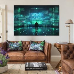 Hacker Peinture sur toile sans cadre, impressions posters art mural pour déco maison chambre bureau