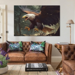 Aigle Peinture sur toile sans cadre, impressions posters art mural pour déco maison chambre bureau