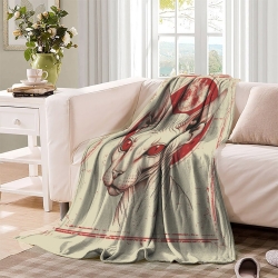 Hairless Chat Plaid en Polaire Imprimé 3D Couverture Douce Confortable pour Canapé Lit Bureau