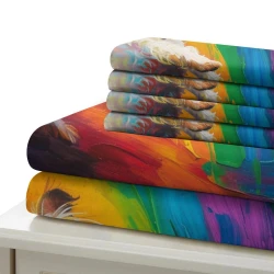 Yorkshire Terrier Housse de Couette Imprimée 3D Douce 3 Pièces Literie Garçons Filles