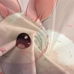 Lapin Housse de Couette Imprimée 3D Douce 3 Pièces Literie Garçons Filles