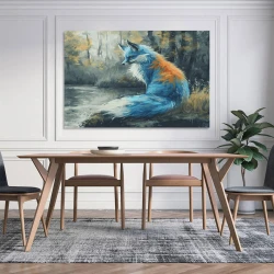 Renard Peinture sur toile sans cadre, impressions posters art mural pour déco maison chambre bureau