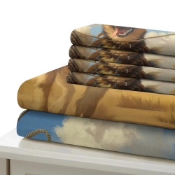 Corgi Housse de Couette Imprimée 3D Douce 3 Pièces Literie Garçons Filles