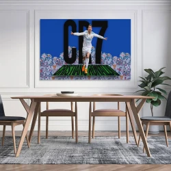 Cristiano Ronaldo Peinture sur toile sans cadre, impressions posters art mural pour déco maison chambre bureau