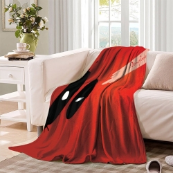 Marvel Deadpool Plaid en Polaire Imprimé 3D Couverture Douce Confortable pour Canapé Lit Bureau