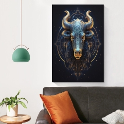 Vache Peinture sur toile sans cadre, impressions posters art mural pour déco maison chambre bureau