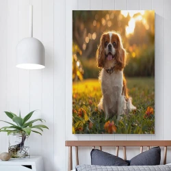 Shih Tzu Peinture sur toile sans cadre, impressions posters art mural pour déco maison chambre bureau