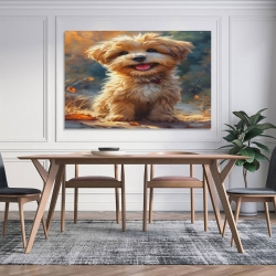 Yorkshire Terrier Peinture sur toile sans cadre, impressions posters art mural pour déco maison chambre bureau