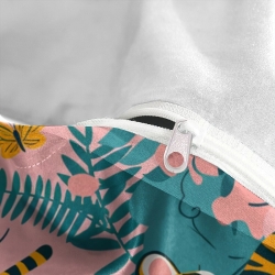 Tigre Housse de Couette Imprimée 3D Douce 3 Pièces Literie Garçons Filles