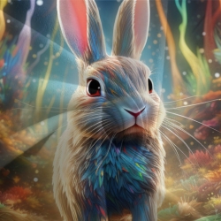 Lapin Housse de Couette Imprimée 3D Douce 3 Pièces Literie Garçons Filles
