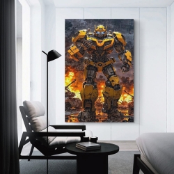 Transformers Bumblebee Peinture sur toile sans cadre, impressions posters art mural pour déco maison chambre bureau