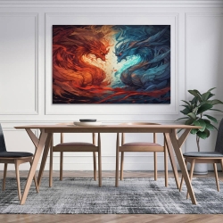 maléfique Dragon Peinture sur toile sans cadre, impressions posters art mural pour déco maison chambre bureau