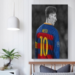 Lionel Messi Peinture sur toile sans cadre, impressions posters art mural pour déco maison chambre bureau