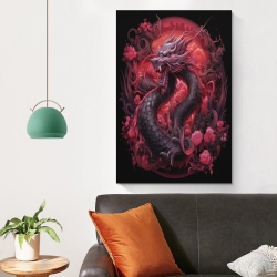 oriental Dragon Peinture sur toile sans cadre, impressions posters art mural pour déco maison chambre bureau