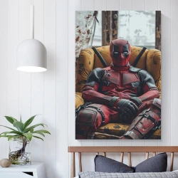 Marvel Deadpool Peinture sur toile sans cadre, impressions posters art mural pour déco maison chambre bureau