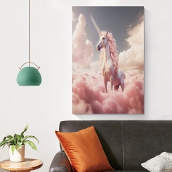Licorne Peinture sur toile sans cadre, impressions posters art mural pour déco maison chambre bureau