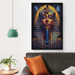 Pharaon égyptien Peinture sur toile sans cadre, impressions posters art mural pour déco maison chambre bureau