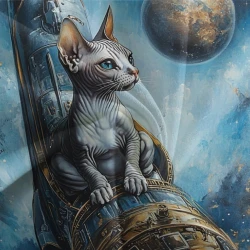 Chat sphynx Housse de Couette Imprimée 3D Douce 3 Pièces Literie Garçons Filles