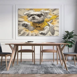 Maltese Chien Peinture sur toile sans cadre, impressions posters art mural pour déco maison chambre bureau