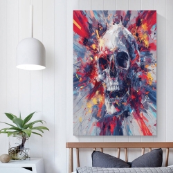 Crâne Peinture sur toile sans cadre, impressions posters art mural pour déco maison chambre bureau