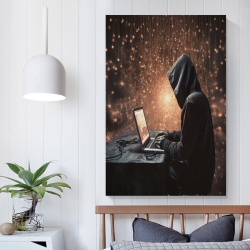 Hacker Peinture sur toile sans cadre, impressions posters art mural pour déco maison chambre bureau