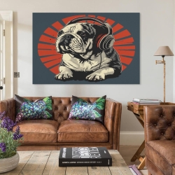 Französische Bulldoggege Unrahmtes Leinwandbild, Wandkunst-Poster-Drucke für Zuhause, Schlafzimmer, Büro Dekoration