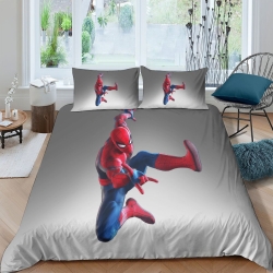 Avengers Spider Man Housse de Couette Imprimée 3D Douce 3 Pièces Literie Garçons Filles