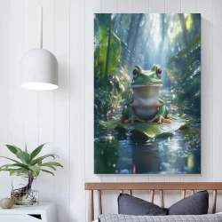 Grenouille Peinture sur toile sans cadre, impressions posters art mural pour déco maison chambre bureau