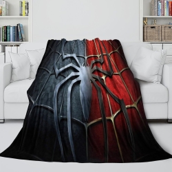 Avengers Spider-Man Plaid en Polaire Imprimé 3D Couverture Douce Confortable pour Canapé Lit Bureau