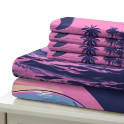 Dauphin Housse de Couette Imprimée 3D Douce 3 Pièces Literie Garçons Filles