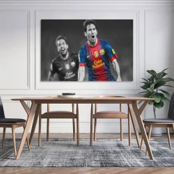 Lionel Messi Peinture sur toile sans cadre, impressions posters art mural pour déco maison chambre bureau