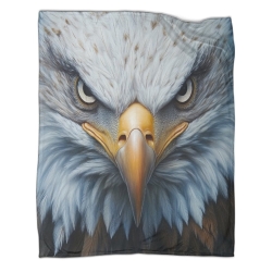 Aquila Coperta in Pile Stampata 3D Morbida e Confortevole per Divano Letto Ufficio